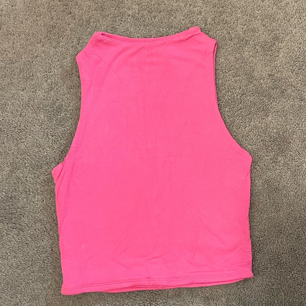 Vibrant Pink Sleeveless Tank Top